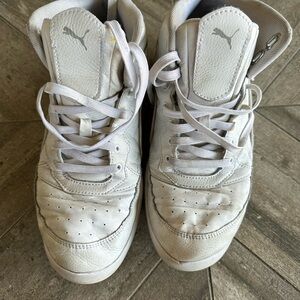 Puma Gray High-Top Sneakers